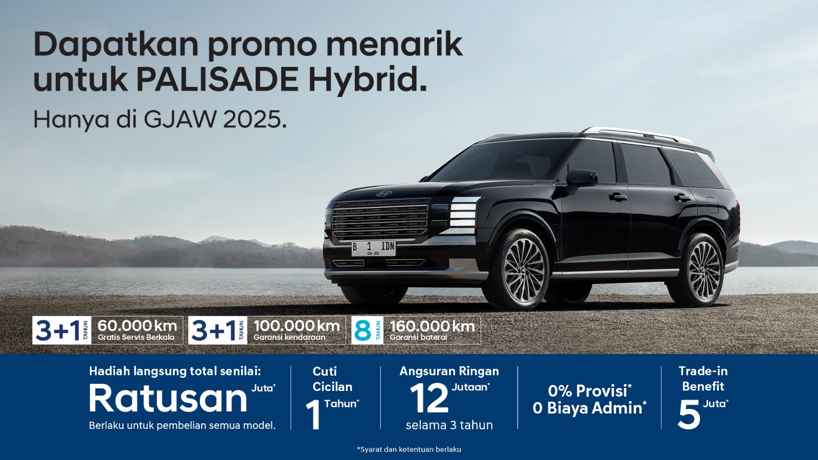 Dapatkan Promo Menarik Untuk Palisade Hybrid