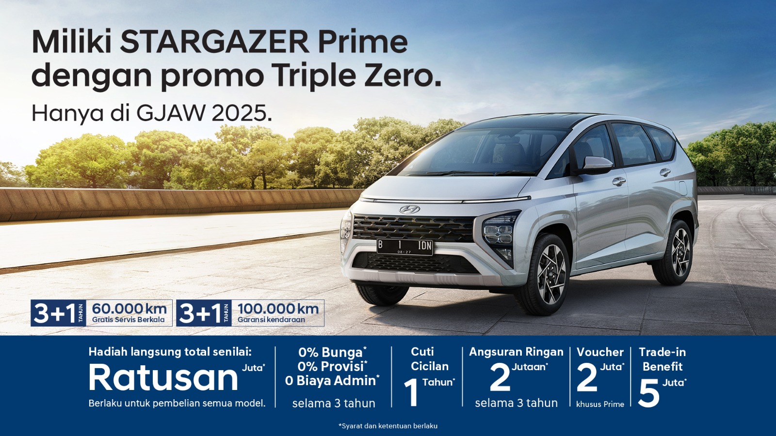 Miliki Stargazer Prime dengan Promo Triple Zero